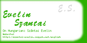 evelin szantai business card